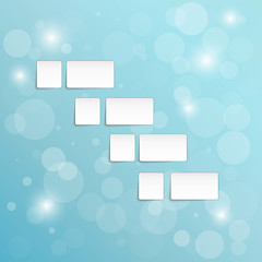 Image showing background with blank paper blocks