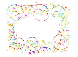Image showing confetti and spirals