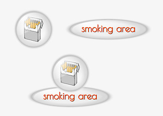 Image showing smoking area buttons