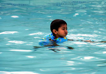 Image showing Boy Swimming