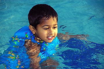 Image showing Boy Swimming