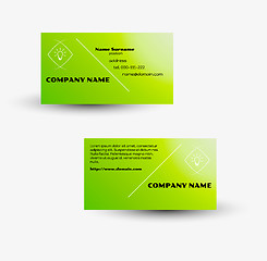 Image showing Modern business card vector template