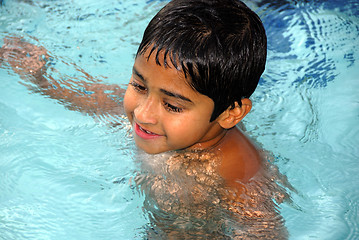 Image showing Boy Swimming