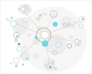 Image showing network of the circles