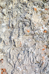 Image showing detail of the gray concrete wall