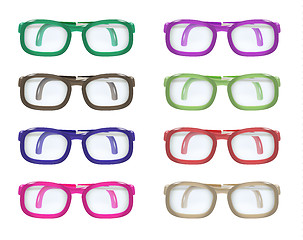 Image showing set of color glasses