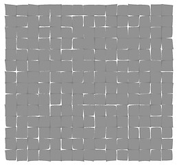 Image showing abstract gray deformed squares