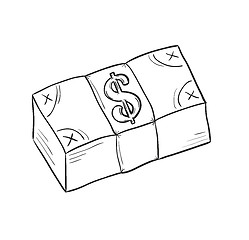 Image showing sketch of money