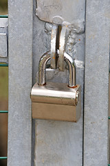 Image showing steel lock