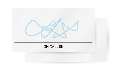 Image showing paper with signature