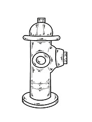 Image showing sketch, fire hydrant