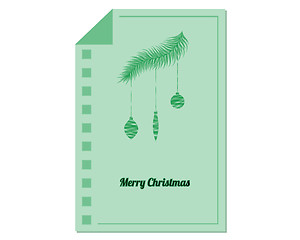 Image showing merry christmas card