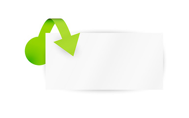 Image showing arrow and paper