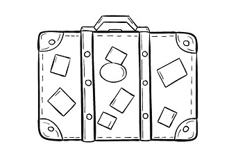 Image showing sketch of the suitcase