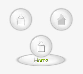 Image showing buttons with houses