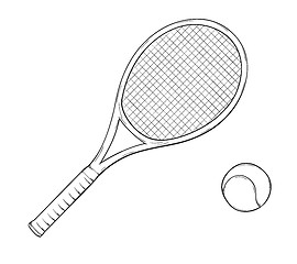 Image showing tennis racket