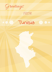 Image showing greetings from tunisia