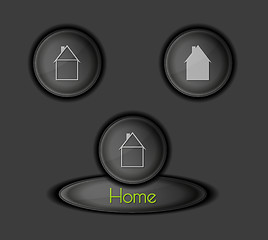 Image showing buttons with houses
