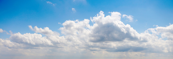 Image showing blue sky with white clouds