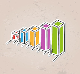 Image showing color sketch of the bar chart