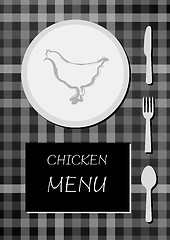 Image showing chicken menu