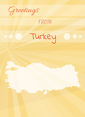 Image showing greetings from turkey