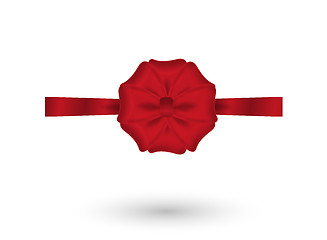 Image showing red elegant bow