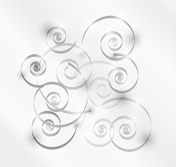 Image showing gray spirals