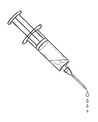 Image showing injection with fluid