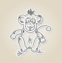 Image showing ape, sketch