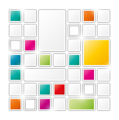 Image showing field of gray and color squares