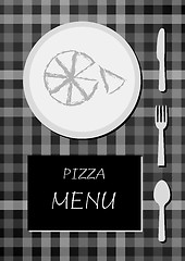 Image showing pizza menu
