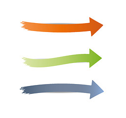 Image showing three different arrows