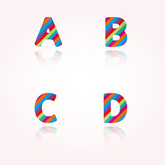 Image showing color alphabet letters