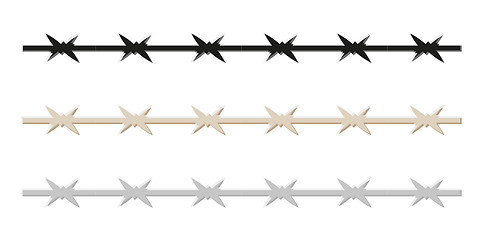 Image showing barbed wire