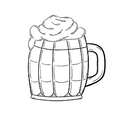 Image showing sketch of the beer