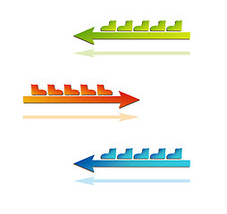 Image showing color arrows with boots