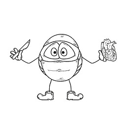 Image showing surgery emoticon sketch