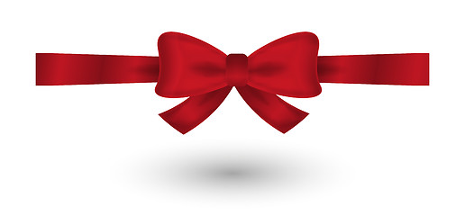 Image showing red elegant bow