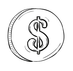 Image showing sketch of coin