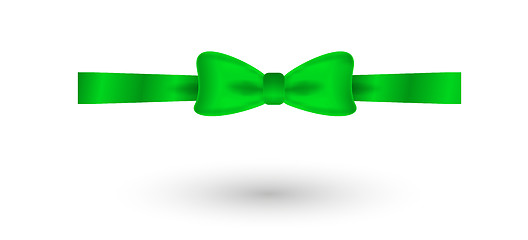 Image showing green elegant bow