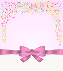 Image showing gift card and confetti