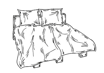 Image showing bed sketch
