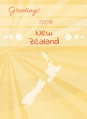 Image showing greetings from new zealand