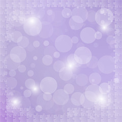 Image showing violet background with puzzle