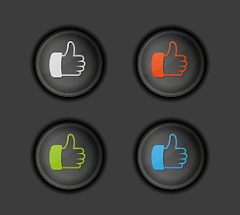 Image showing thumb button