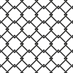 Image showing seamless pattern of chain fence