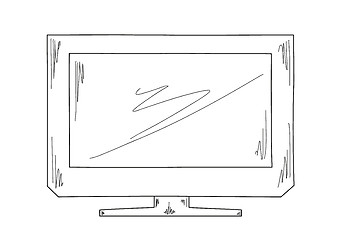 Image showing sketch, television
