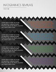 Image showing black infographics on white  background