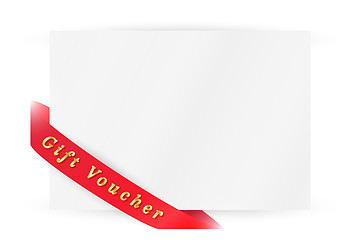 Image showing ribbon with gift voucher